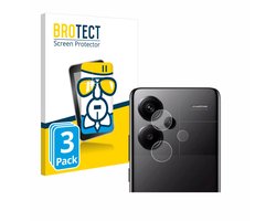 Screenprotector 3 Stuks voor Xiaomi Redmi Note 13 Pro+ 5G (ALLEEN Camera Lens) Beschermglas transparant
