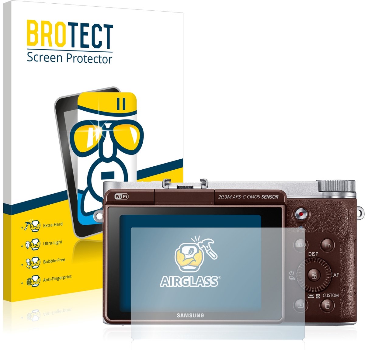 Screenprotector voor Samsung NX3000 Beschermglas transparant