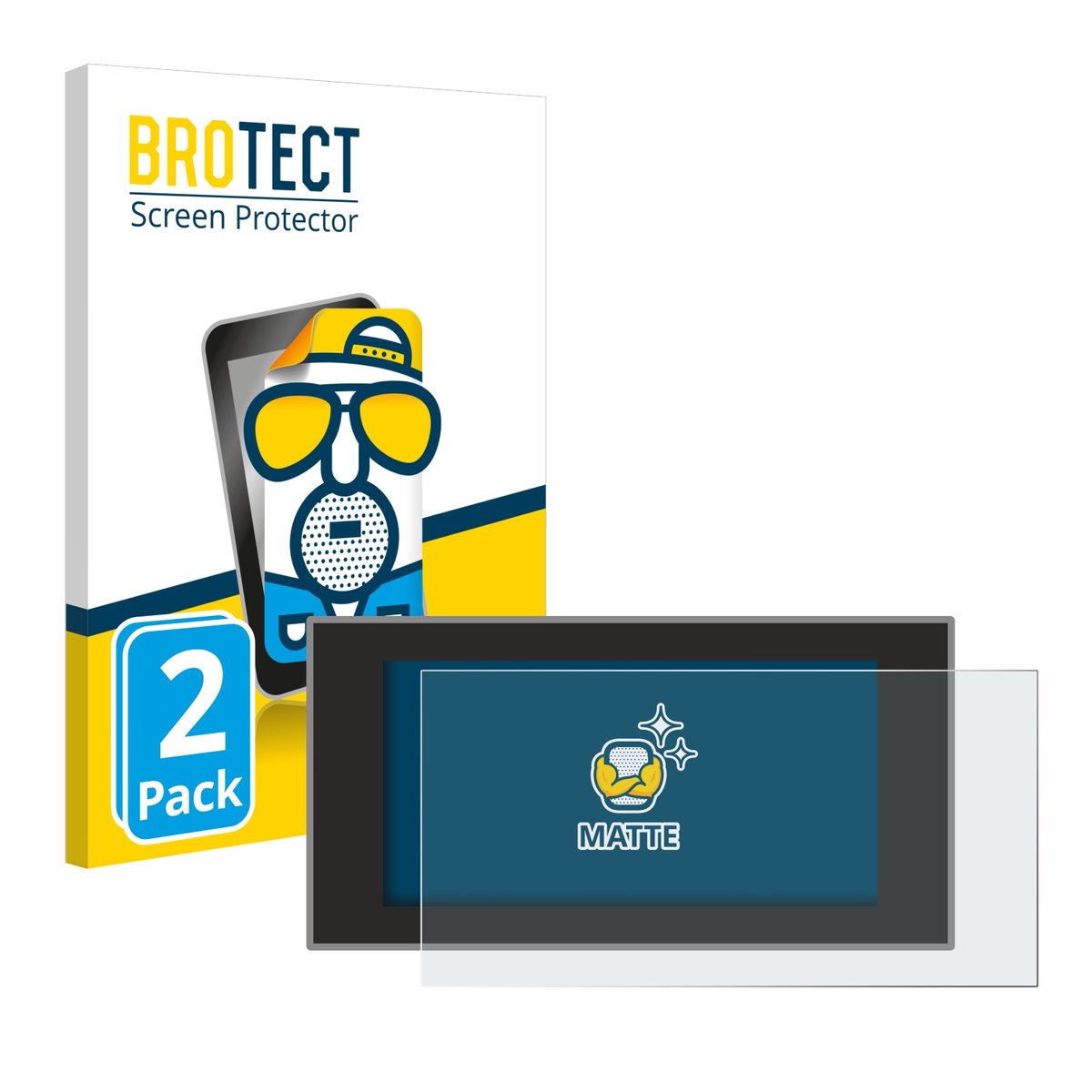 BROTECT - Screenprotector voor Audi A4 Avant (2022-2024) - Folie Beschermfolie matte 2 Stuks