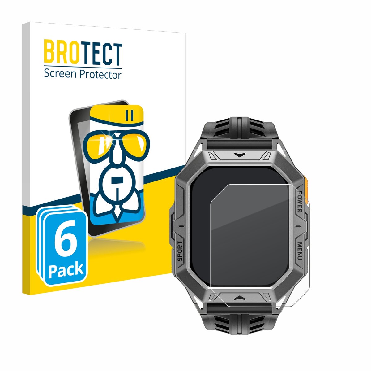 Screenprotector 6 Stuks voor Stahlgear Thor 2.0 Beschermglas transparant