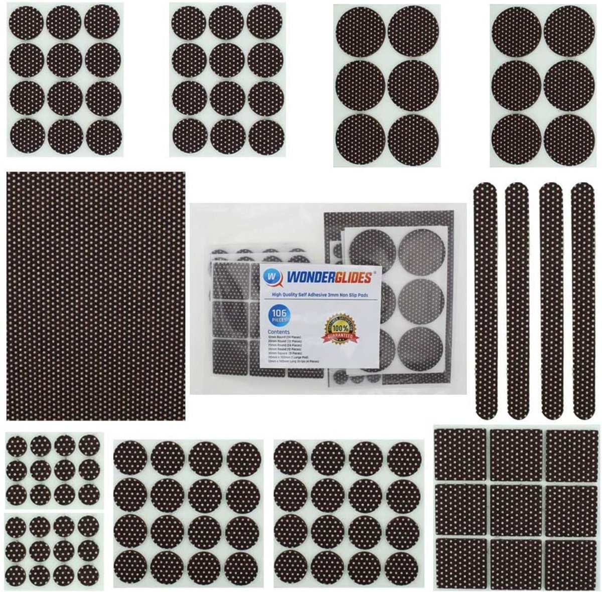 106 Delige Set Zelfklevende Vilt Pads Beschermers - Universeel Anti-Kras Meubel Voeten