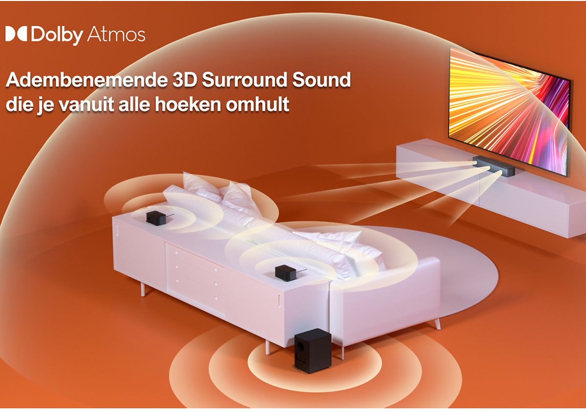 ULTIMEA Poseidon D60 Soundbar Dolby Atmos Zwart - afbeelding 3