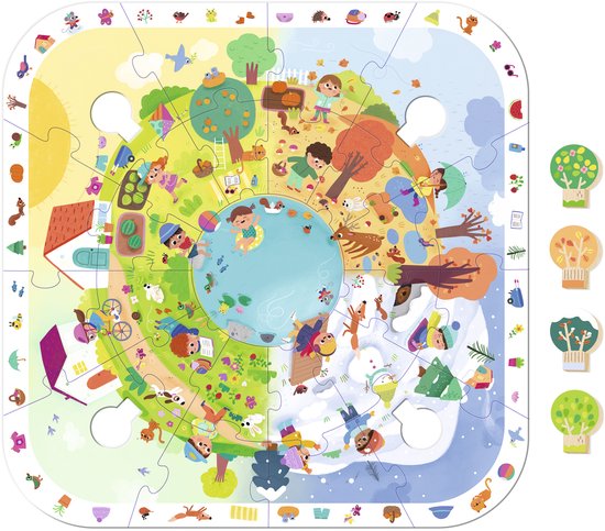 Jumbo - Goula - Puzzle XXL Seasons - Educatief Spel — afbeelding 2