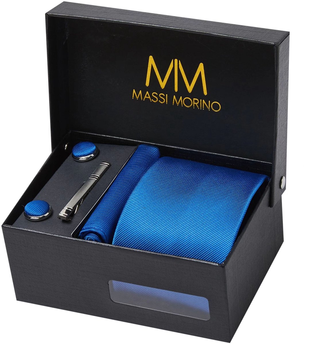 massi morino stropdas-set met een zakdoek
