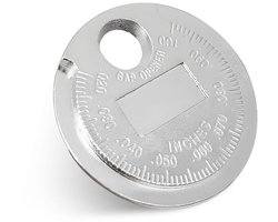 Meetinstrument voor bougie, meetinstrument voor bougie-afstand van zinklegering, bereik van 0,020 inch tot 0,100 inch, draagbaar gereedschap voor het afstellen van bougie, meetinstrument voor afstand, auto-onderdelen