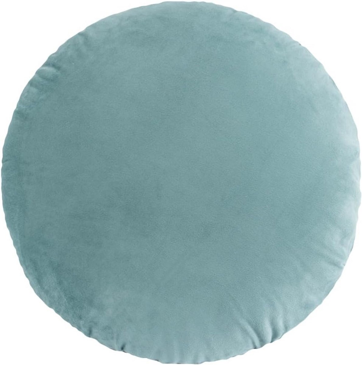 Rond sierkussen 45 cm van zacht fleece - decoratief kussen voor binnenhuis en auto