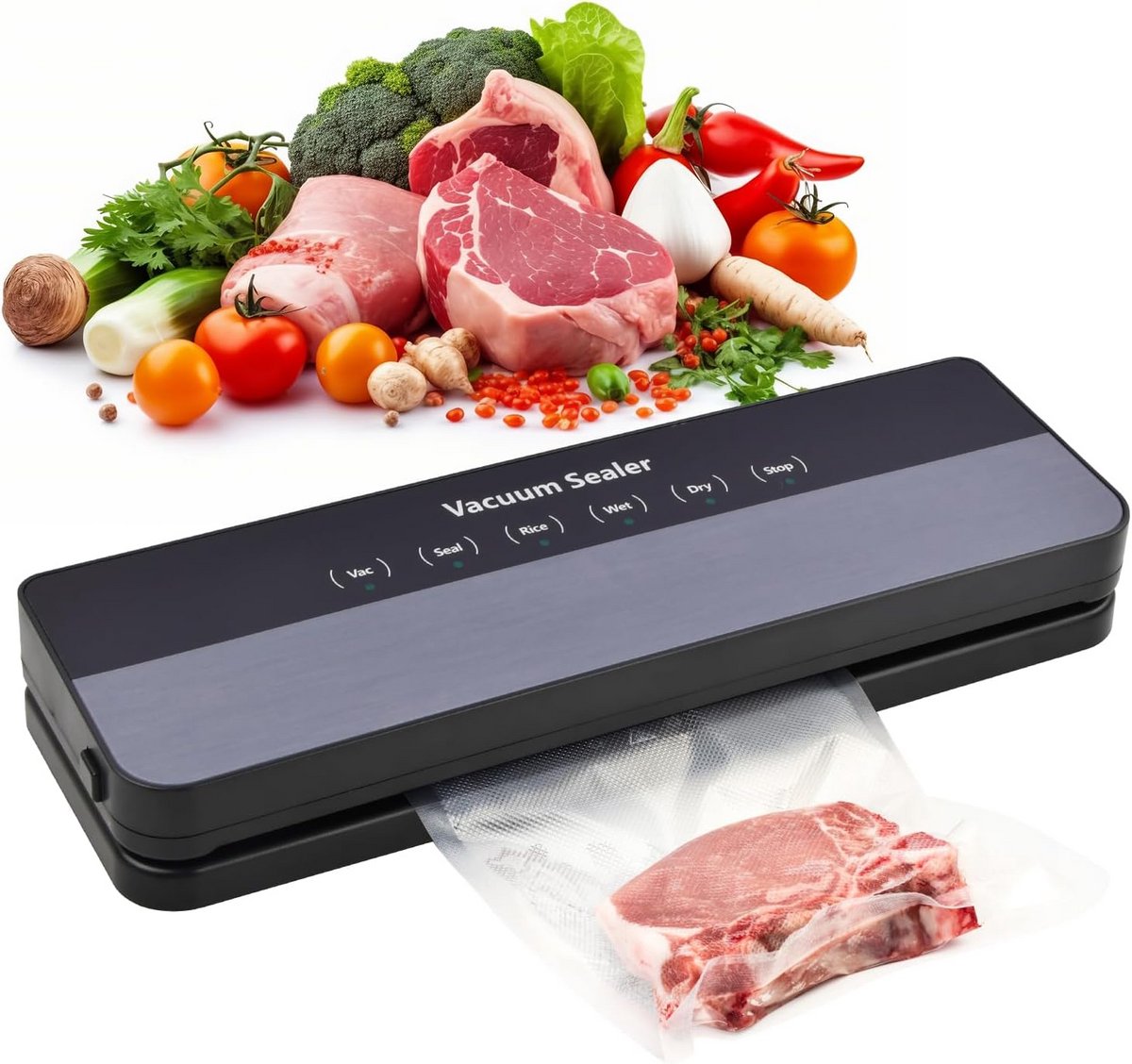 Vacumeermachine Foodsaver - Vacuum Sealer voor Vacumeerzakken - Seal Apparaat - Keuken