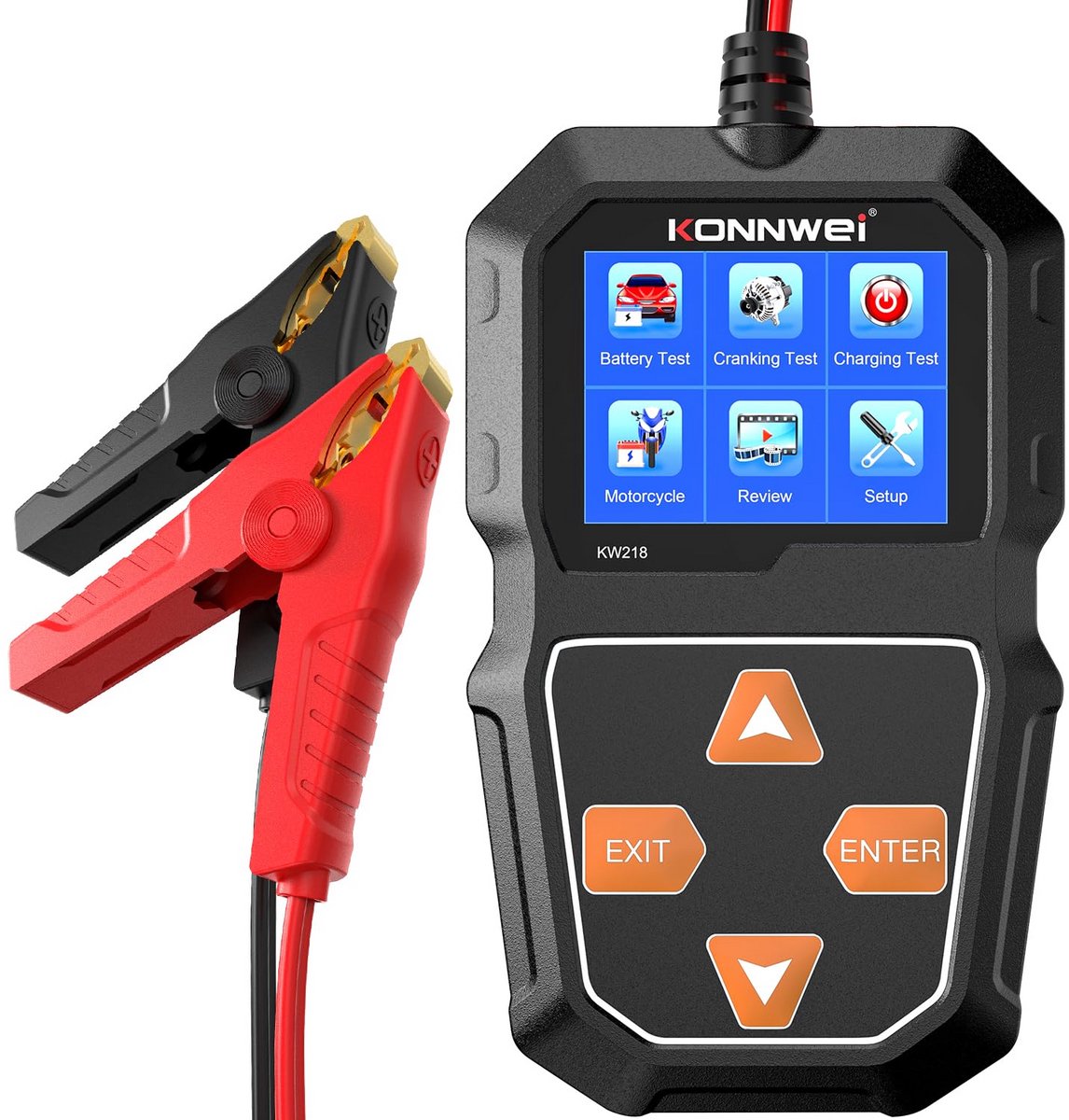 Batterij Tester - Accu Analyzer - Auto Onderhoud - Snelle Diagnose - 6V 12V - Zwart