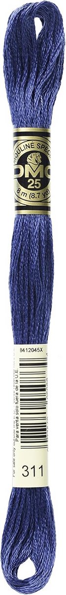 Borduurzijde Katoen Floss 6-Strengs Medium Marineblauw - Hoogwaardig Borduurkatoen
