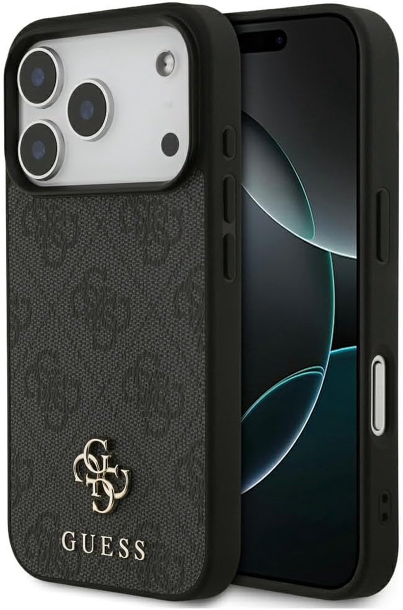 Guess Back cover voor Apple iPhone 17 Pro Max in de kleur Zwart