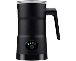 Melkopschuimer - melkopschuimer electrisch - blender - 4-in-1 melkschuimer - Automatische melkschuimer voor warme en koude melk - Melkschuimer voor 350 ml - Zwart - 14,5*10*19,5 cm