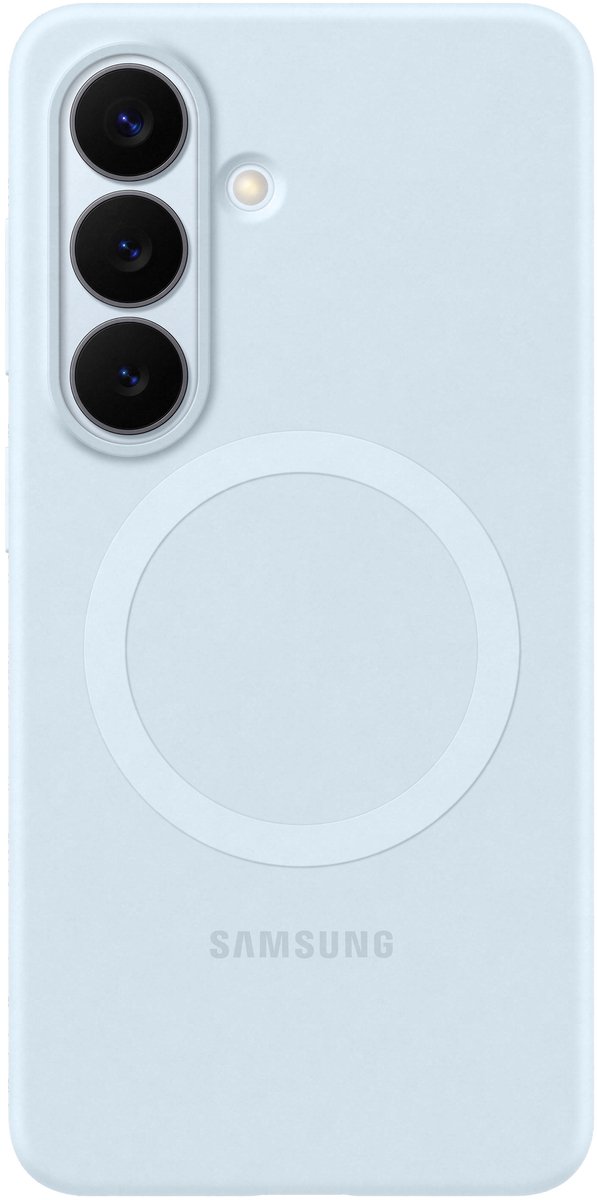 Samsung Galaxy S26 Hoesje - Silicone Magnet Case - Lichtblauw