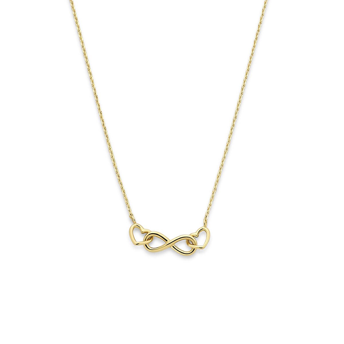 Collier infinity en hartjes 40 - 42 - 44 cm