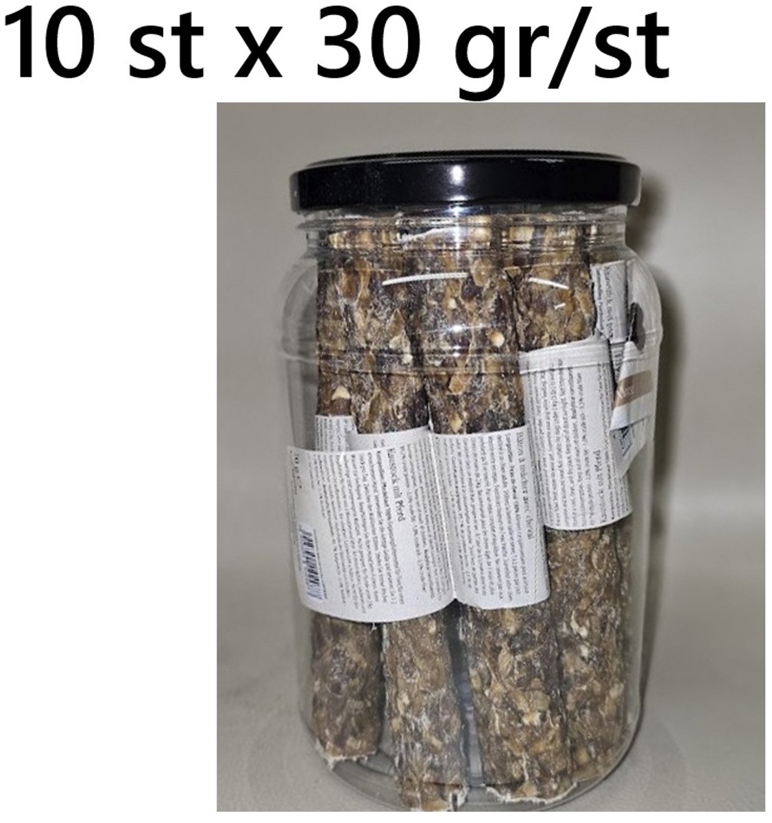 ** 10 x ** cocapet - haba's chewstick voor honden - paardenhuid 30 gr - 13cm x 2 cm- lekker en tandverzorgend glutenvrij - geen toegevoegde suiker