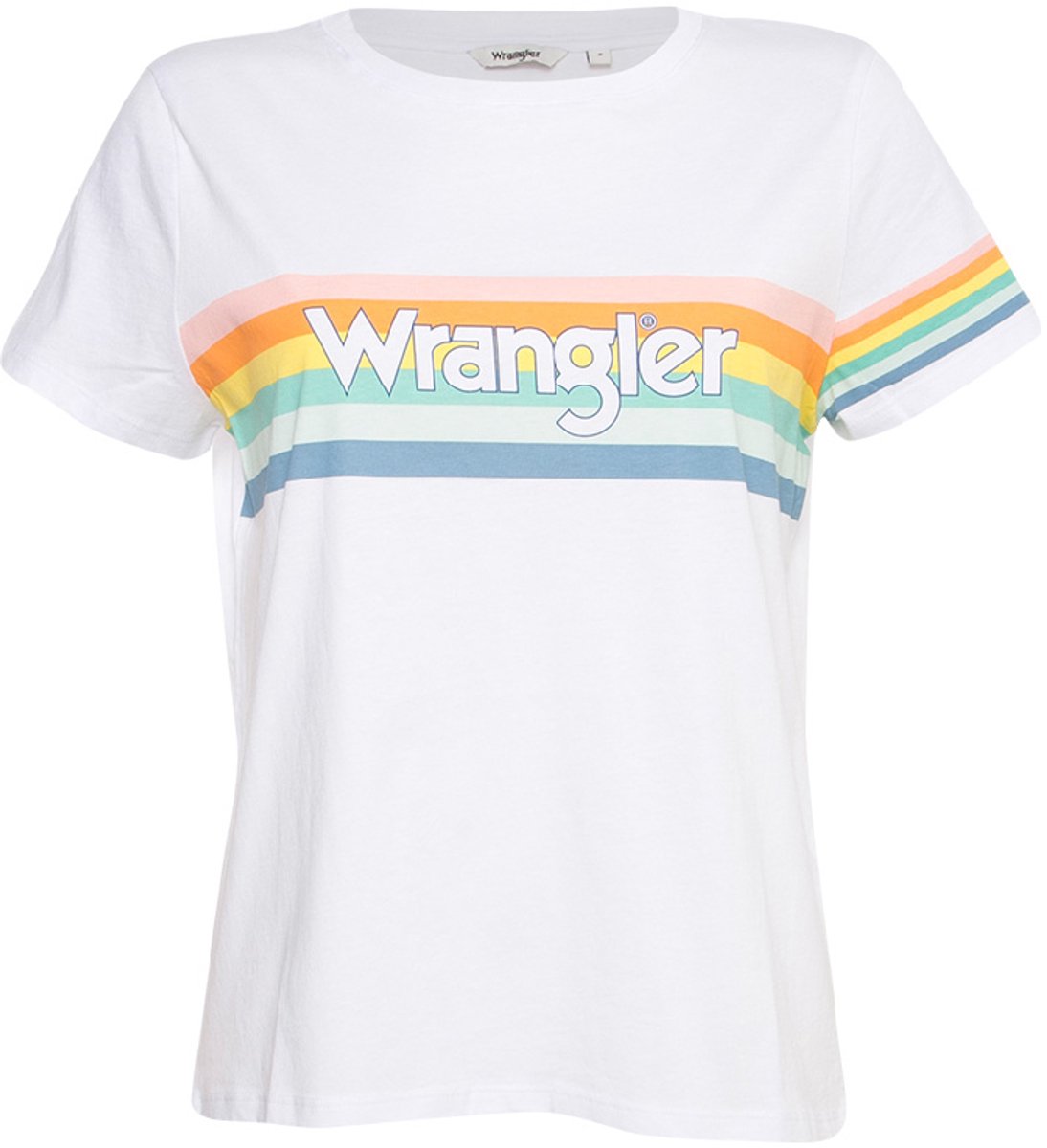 T-shirt Wrangler Rainbow Groen