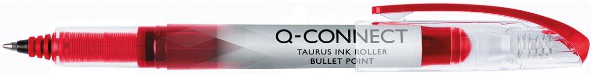 Q-CONNECT Taurus liquid ink roller, rood 12 stuks