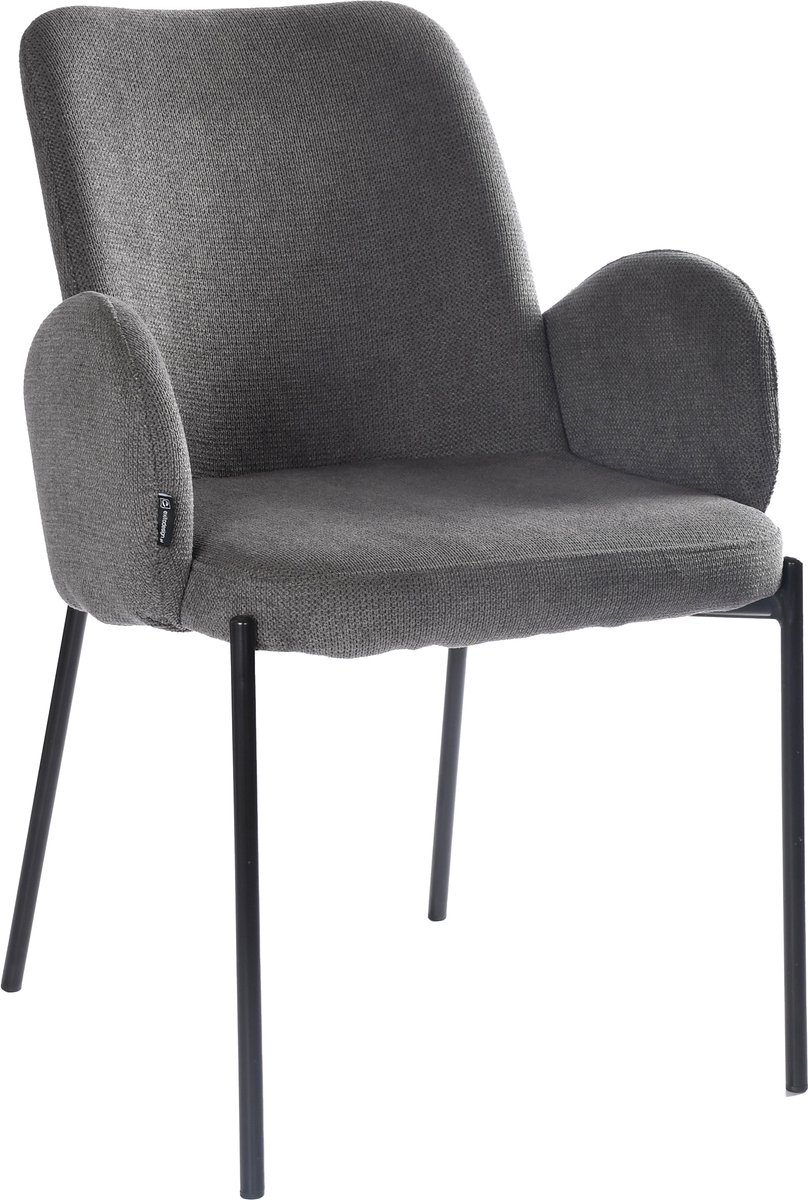 ExitoDesign GUSTO - Eetkamerstoel - Ciemny Szary - Tapijt - Ergonomisch Ontwerp