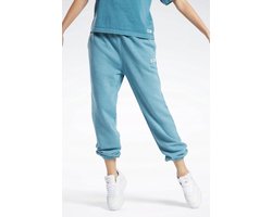 Reebok Reebok Dames Trainingsbroek - Blauw - Logo - Maat L