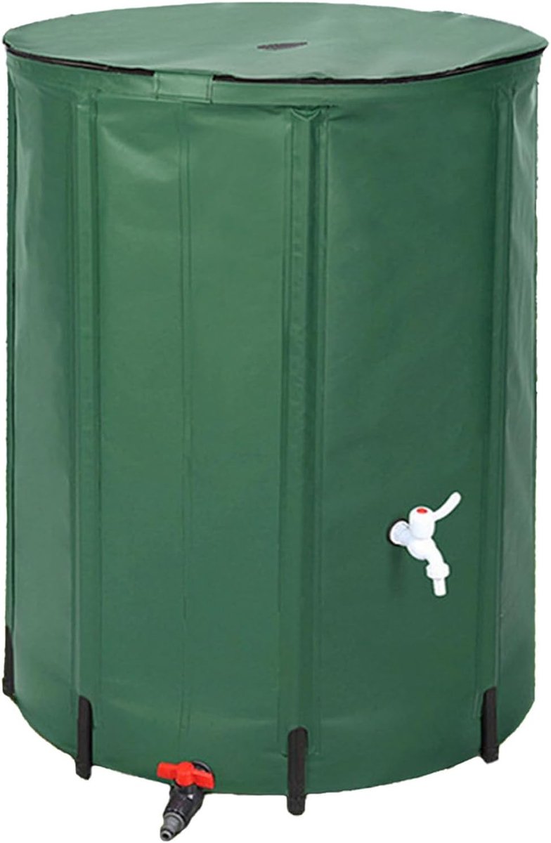 Regenton - Water Collectie Tank - Tuin Bewatering - Opvouwbaar Ontwerp - 78x40 cm - Groen