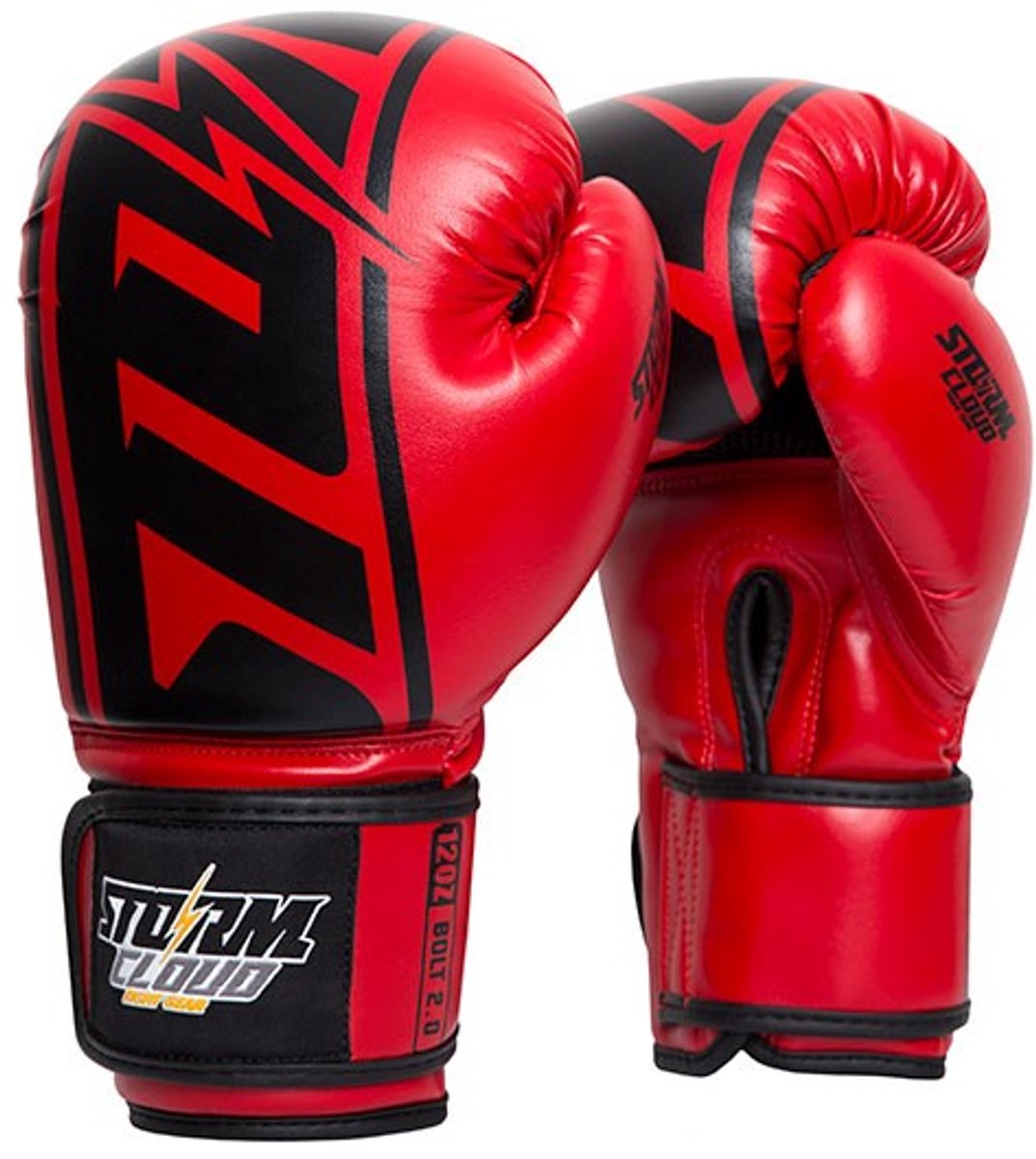 StormCloud Bolt 2.0 - Bokshandschoenen - 8oz - Rood - Synthetisch Leer