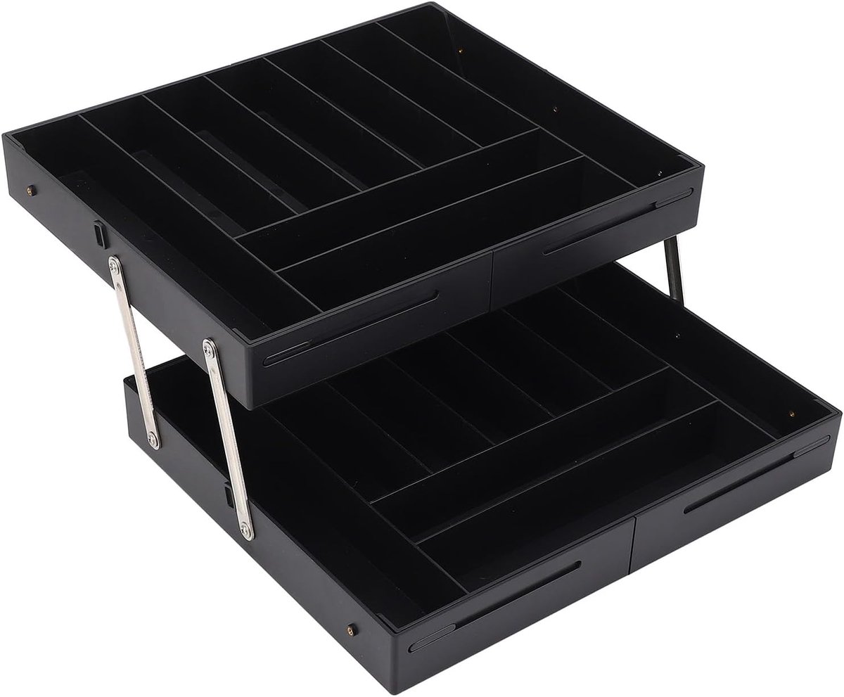 Bureau Organizer - Lade Opbergbak - Ruimte Besparen - Uitbreidbaar Ontwerp - 32x26x9 cm - Zwart
