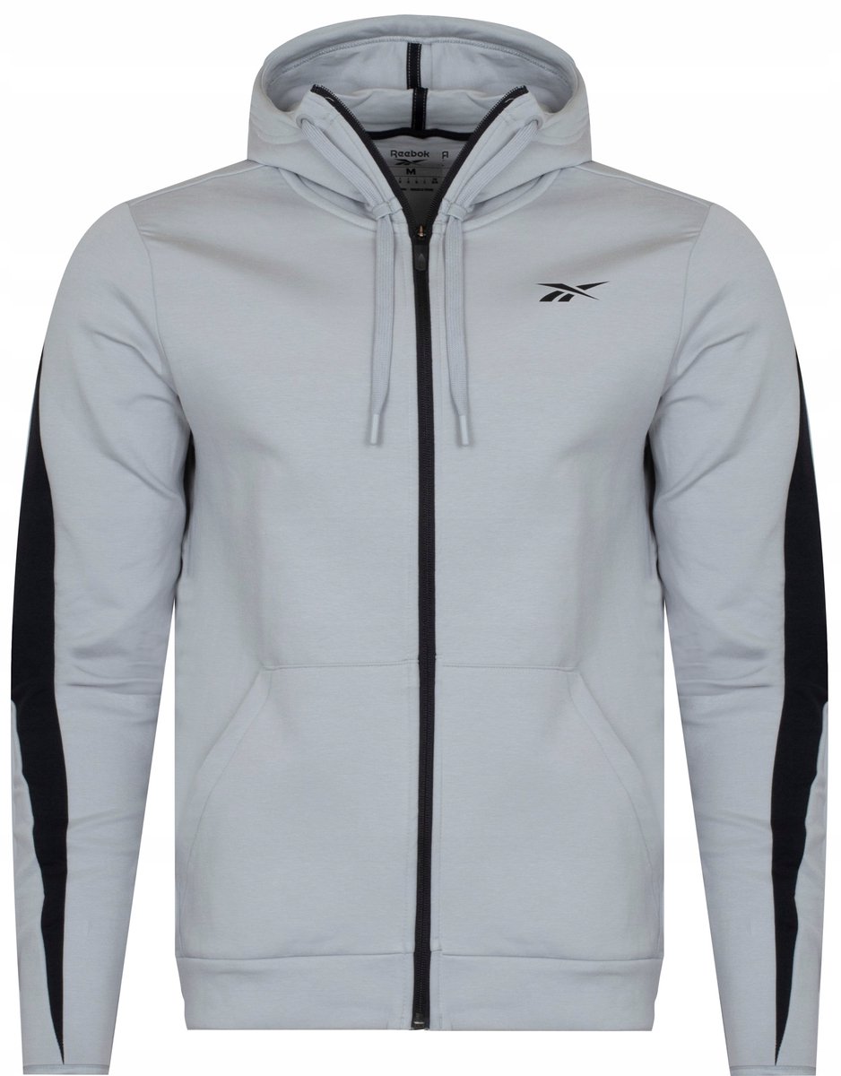 Reebok Heren Hoodie – Met Capuchon Lange Mouwen Grijs