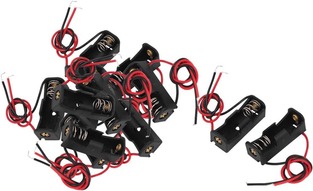 Batterijhouder Clips - Batterij Clips - Stroomvoorziening - Lichtgewicht ABS Materiaal - 1x 23A 12V - Zwart