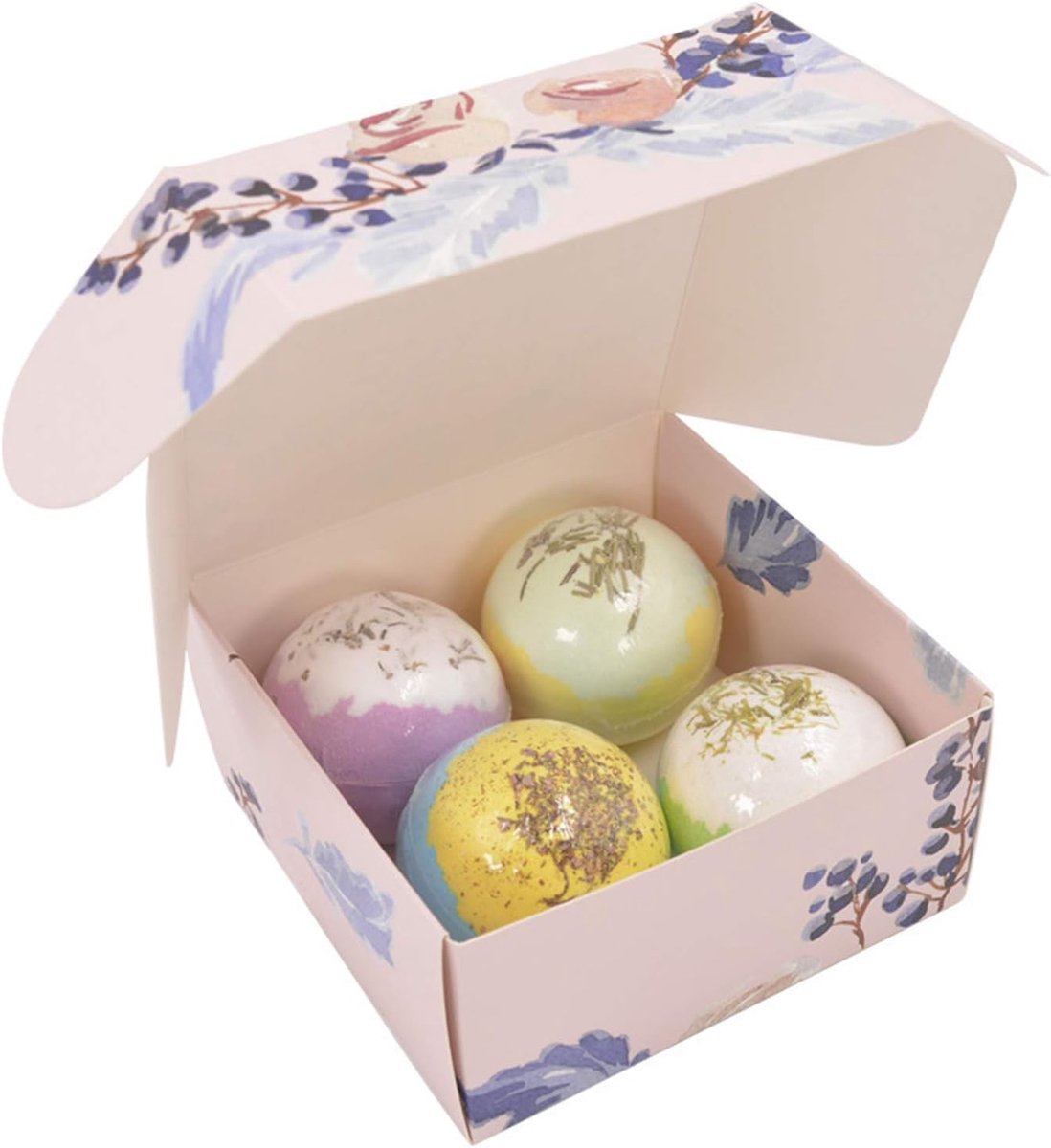 Badbom Set - Aromatherapie Bommetjes - Ontspanning Thuis - Essentiële Oliën - 4 Stuks
