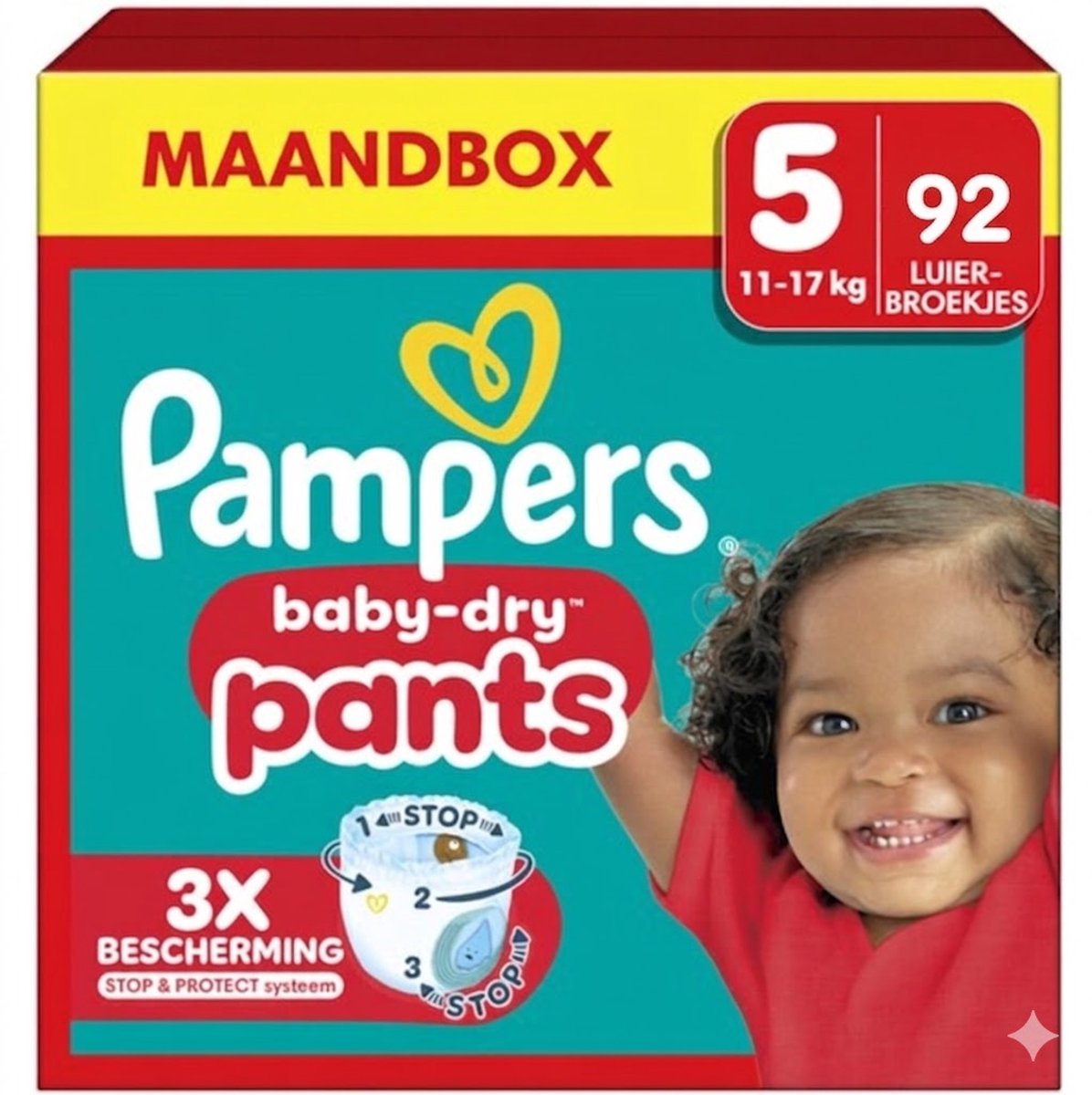 Pampers Baby-Dry Pants Luierbroekjes Maat 5 - 92 Luierbroekjes (11-17KG)