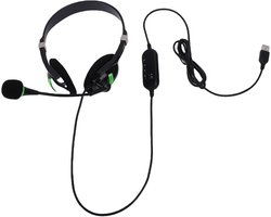 USB Headset Microfoon - Bedrade Koptelefoon - Online Vergaderen - Ruisonderdrukkende Microfoon - 40mm HD Drivers - Zwart