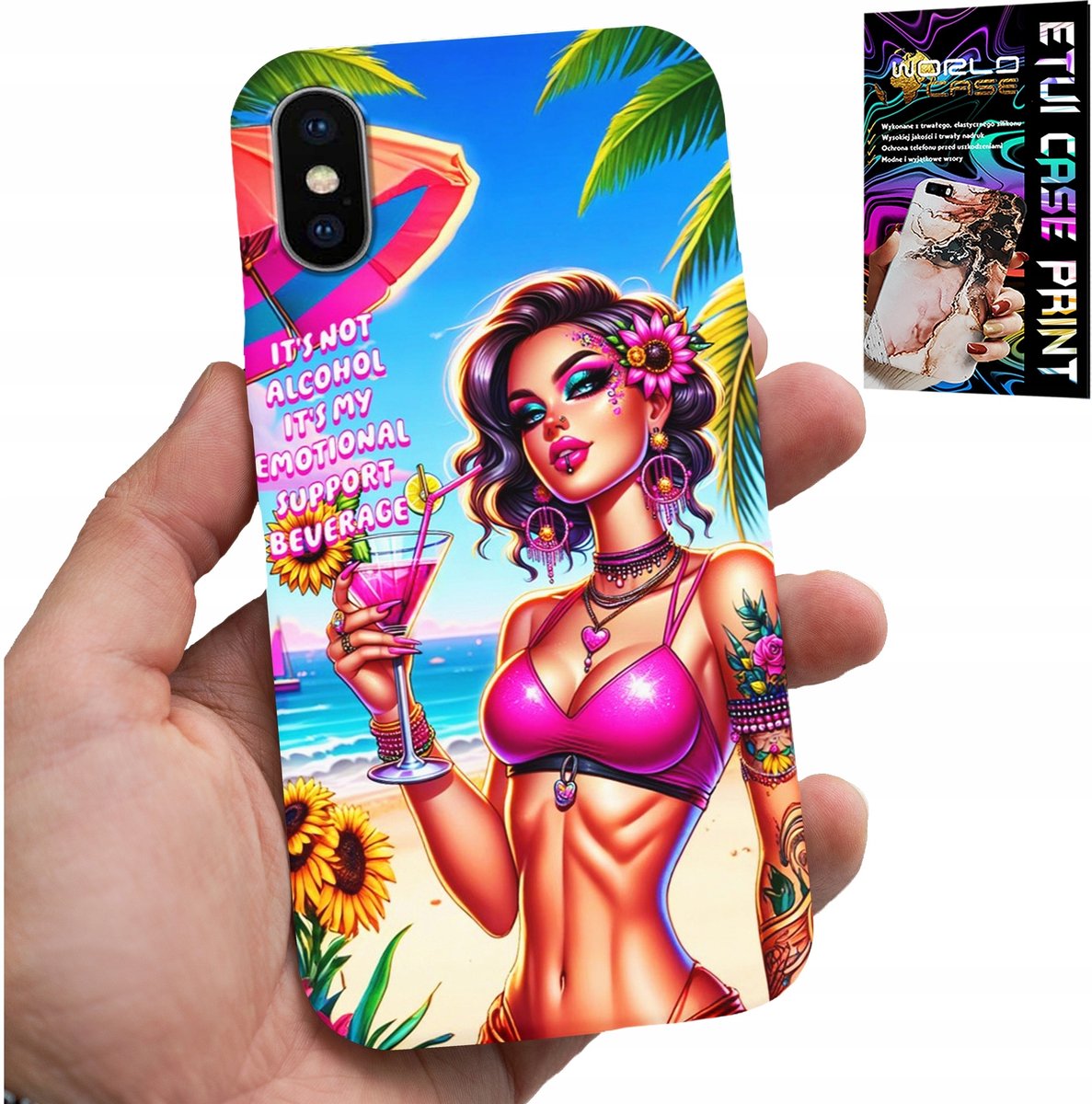 HOESJE VOOR IPHONE XS MAX - HET IS GEEN ALCOHOL, HET IS MIJN EMOTIONELE HOESJE