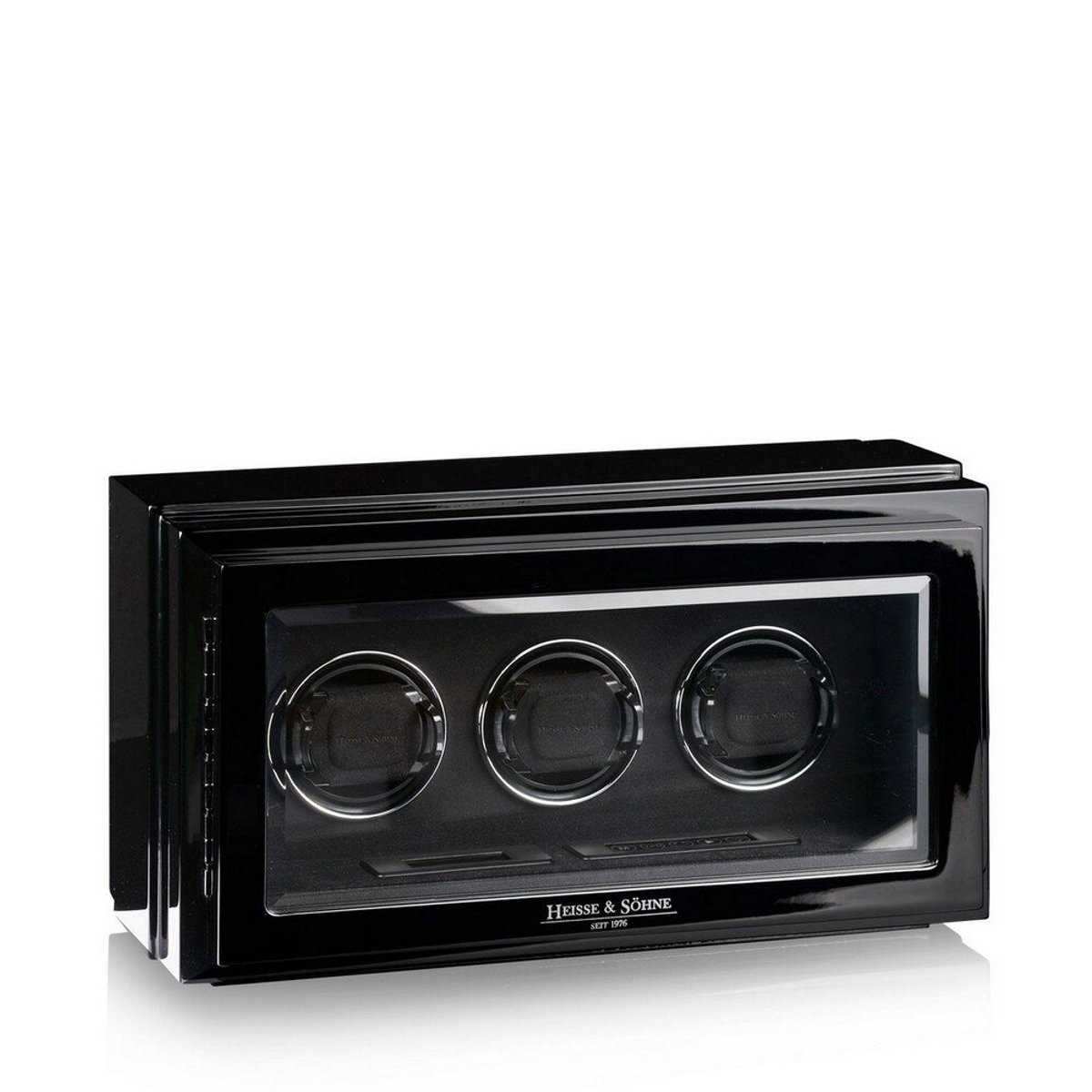 Heisse Söhne - 70019-242.142 - Horlogeopwinder - voor 3 horloges - Watch Master 3 - Zwart