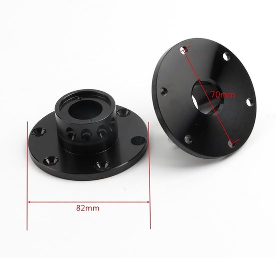 Snelkoppelingskop Basis - Stuur Adapter - Race Simulator - 70mm Gatafstand - 50 gram Gewicht — afbeelding 2