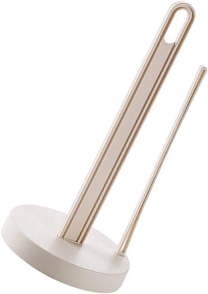 Papierrol Houder - Keukenrolhouder - Keuken Badkamer - Stabiele Basis - 33x14.5cm - Beige