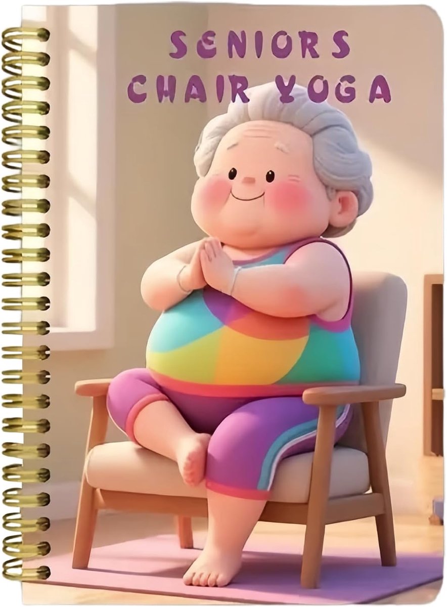 Fitnessplanner Boek - Gezondheid Gids - Stoel Oefeningen - 30 Dagen Programma - 14.6 x 1.5 cm