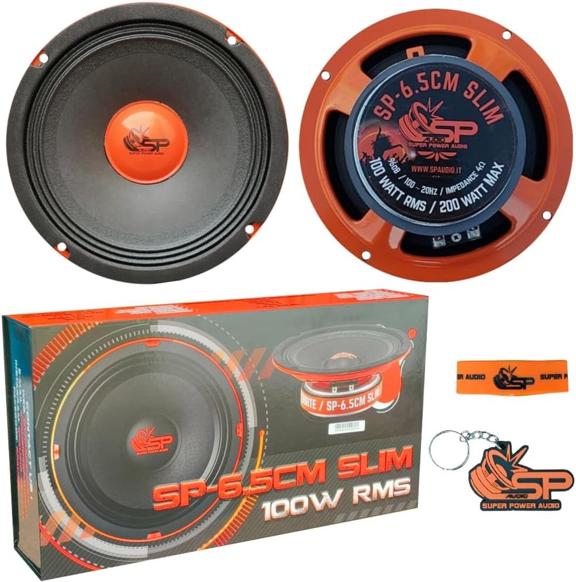 Middenkanaal Luidsprekers - Auto Speakers - Verbeter Geluid - 100 Watt RMS - 16.5 cm Diameter