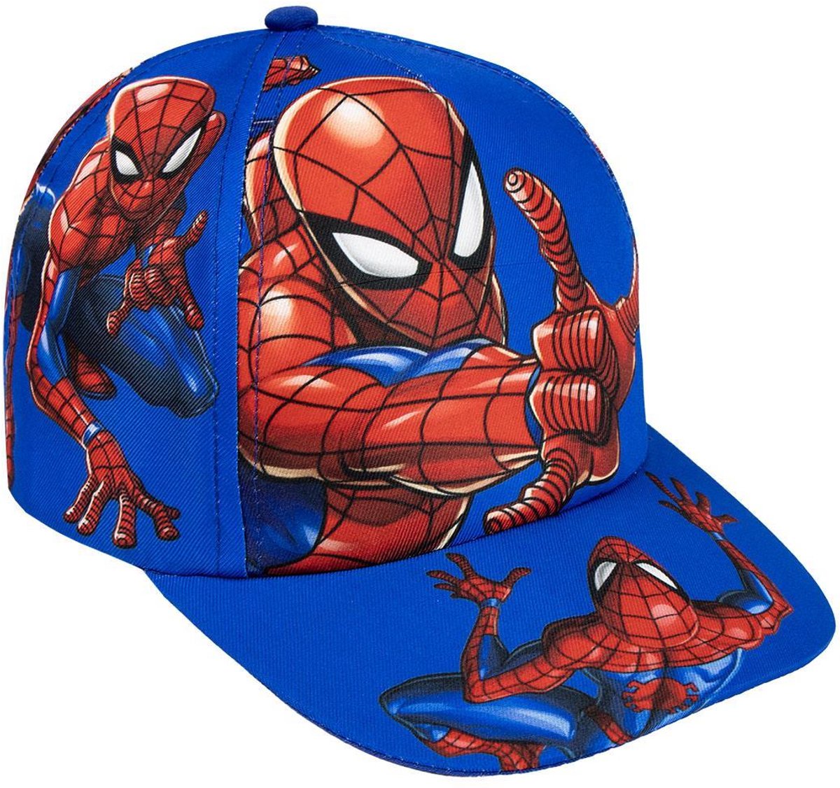 Marvel Spiderman Pet Blauw – Kinder Pet Jongens – Verstelbare Cap – Officieel Gelicenseerd