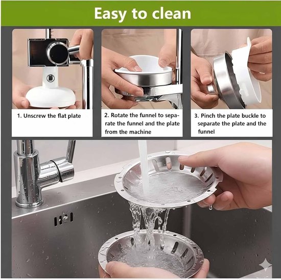 Gietijzeren Citruspers - Handmatige Juicer - Vers Sap Maken - Zware Kwaliteit - 30x15x45 cm - Zwart van Merkloos — afbeelding 4
