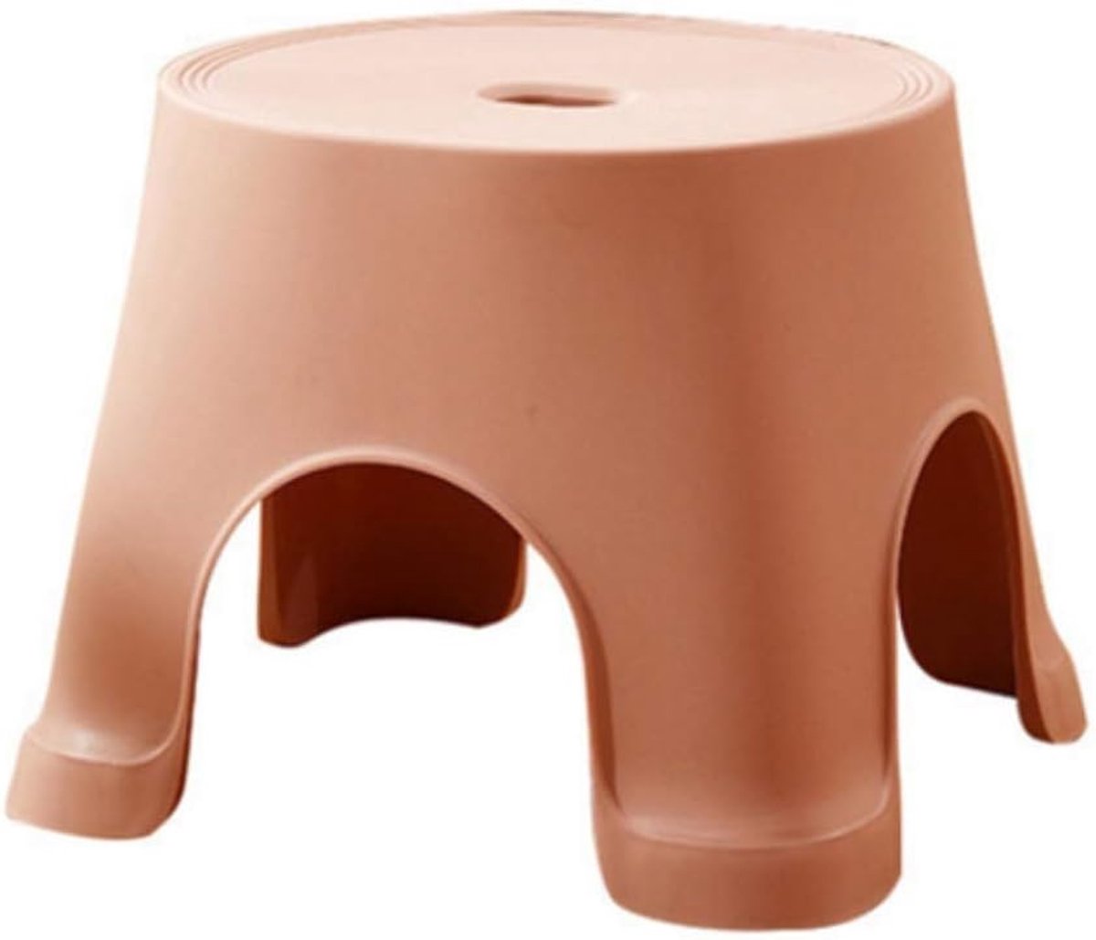 Badkamer Kruk - Hulpstuk Kinderen - Veilig Staan - Antislip Voeten - 21.5cm Hoog - Roze
