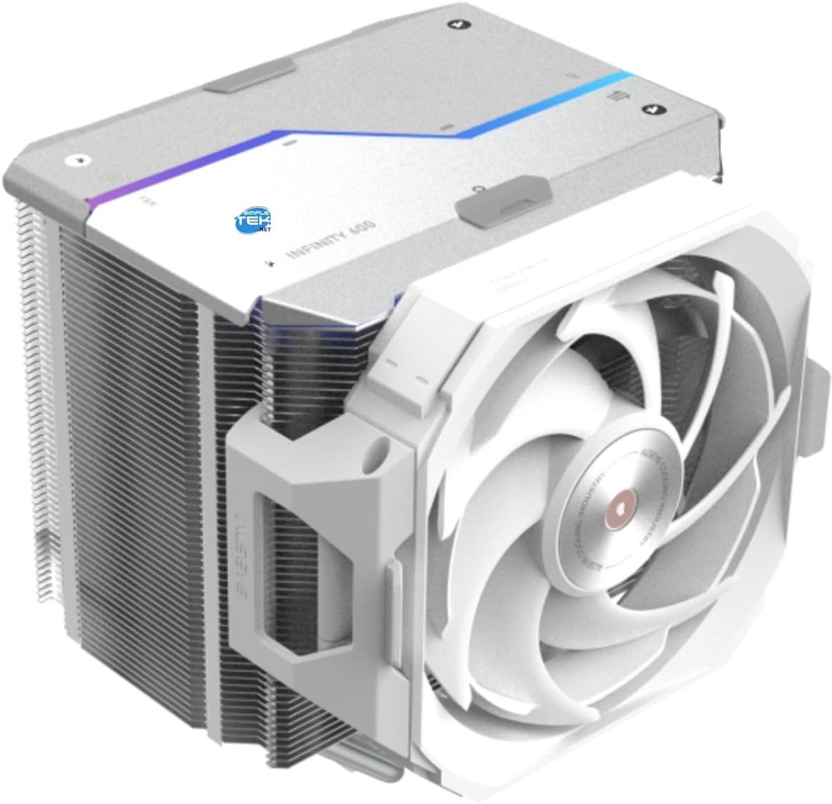 CPU Koeler - Ventilator Systeem - Computer Koeling - Met LCD Display - 120mm Fan - Wit
