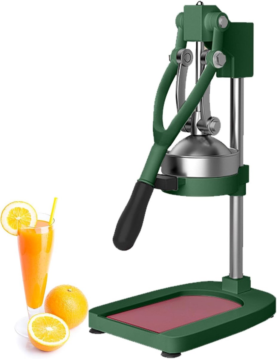 Handmatige Sapcentrifuge - Citruspers - Vers Sap Maken - Robuust RVS Ontwerp - 8 kg - Groen