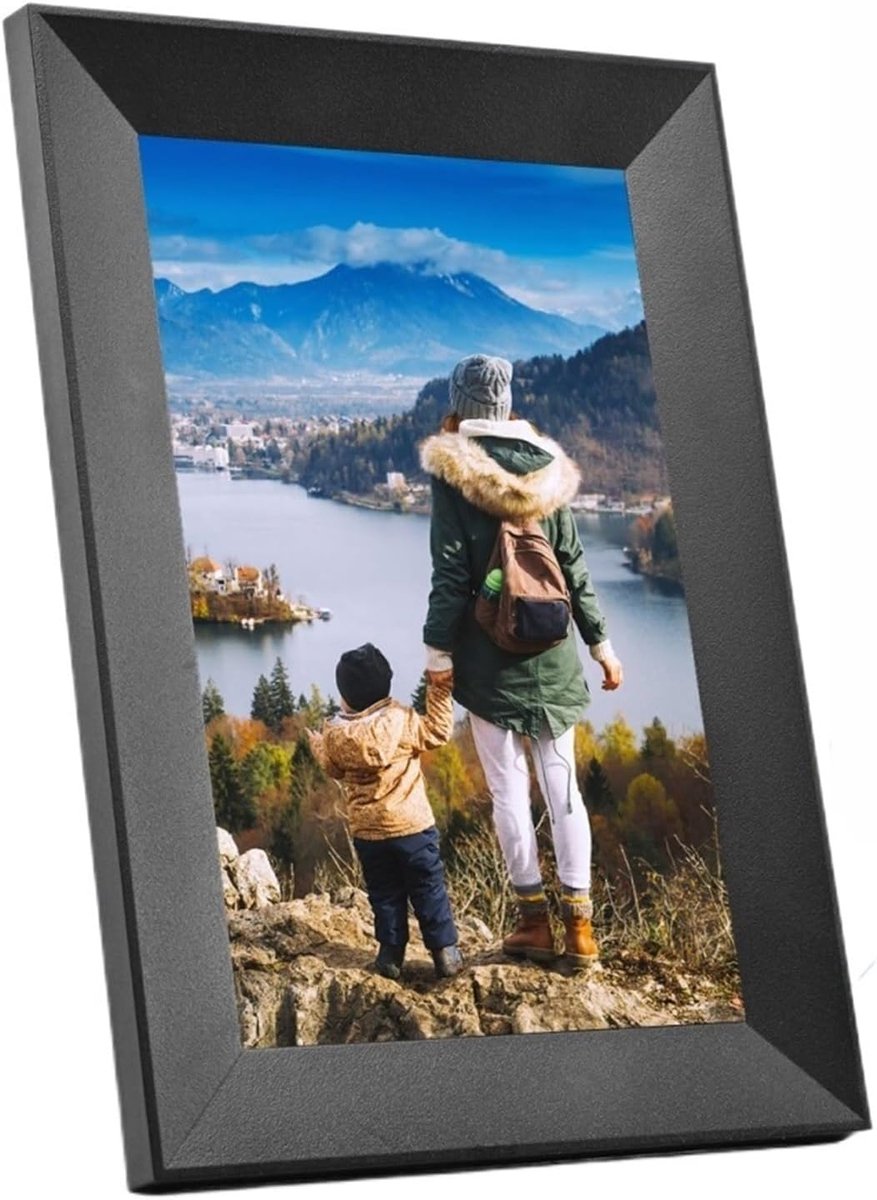 Digitale Fotolijst - Slimme Beeldscherm - Foto's Tonen - APP Bediening - 10 Inch IPS - Zwart