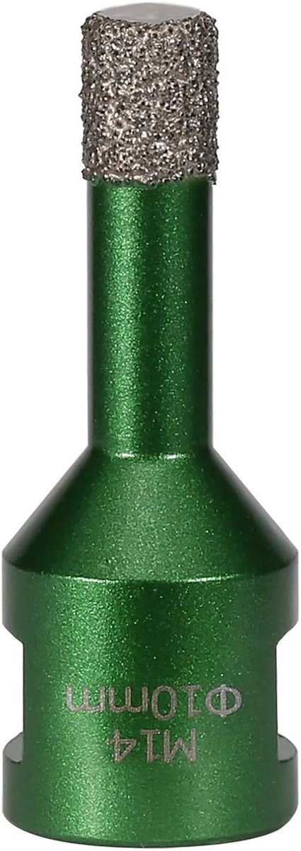 Tegelboor - Diamantboor Gatenzaag - Metselwerk Boren - Vacuüm Gesoldeerd - 10 mm - Groen