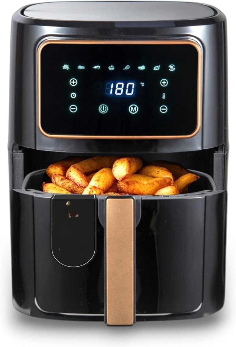 SAVI® Airfryer XXL - Mini-oven - Heteluchtfriteuse - Zwart - 36cm x 40cm x 36cm