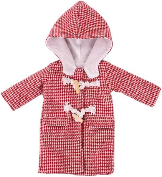 Poppenjas - Poppenkleding winter - Poppen aankleden - Hoge kwaliteit stof - Voor 46 cm poppen - Kaki van Merkloos — afbeelding 4