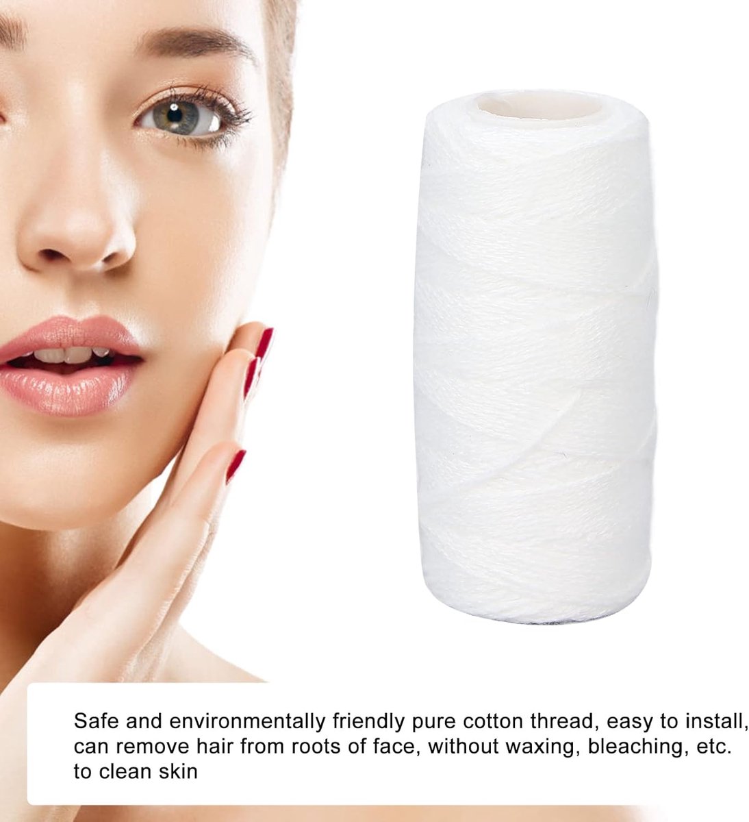 Elektrische Gezichtsepilator - Draad Epilator - Gezichtshaar Verwijderen - Maakt Make-up Makkelijker - 6 x 3 x 3 cm thumbnail 3