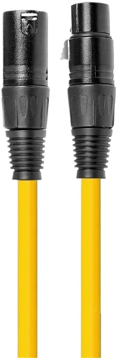 Microfoon Kabel - XLR Kabel - Geluid Opnemen - Ruisonderdrukking - 10 Meter - Geel