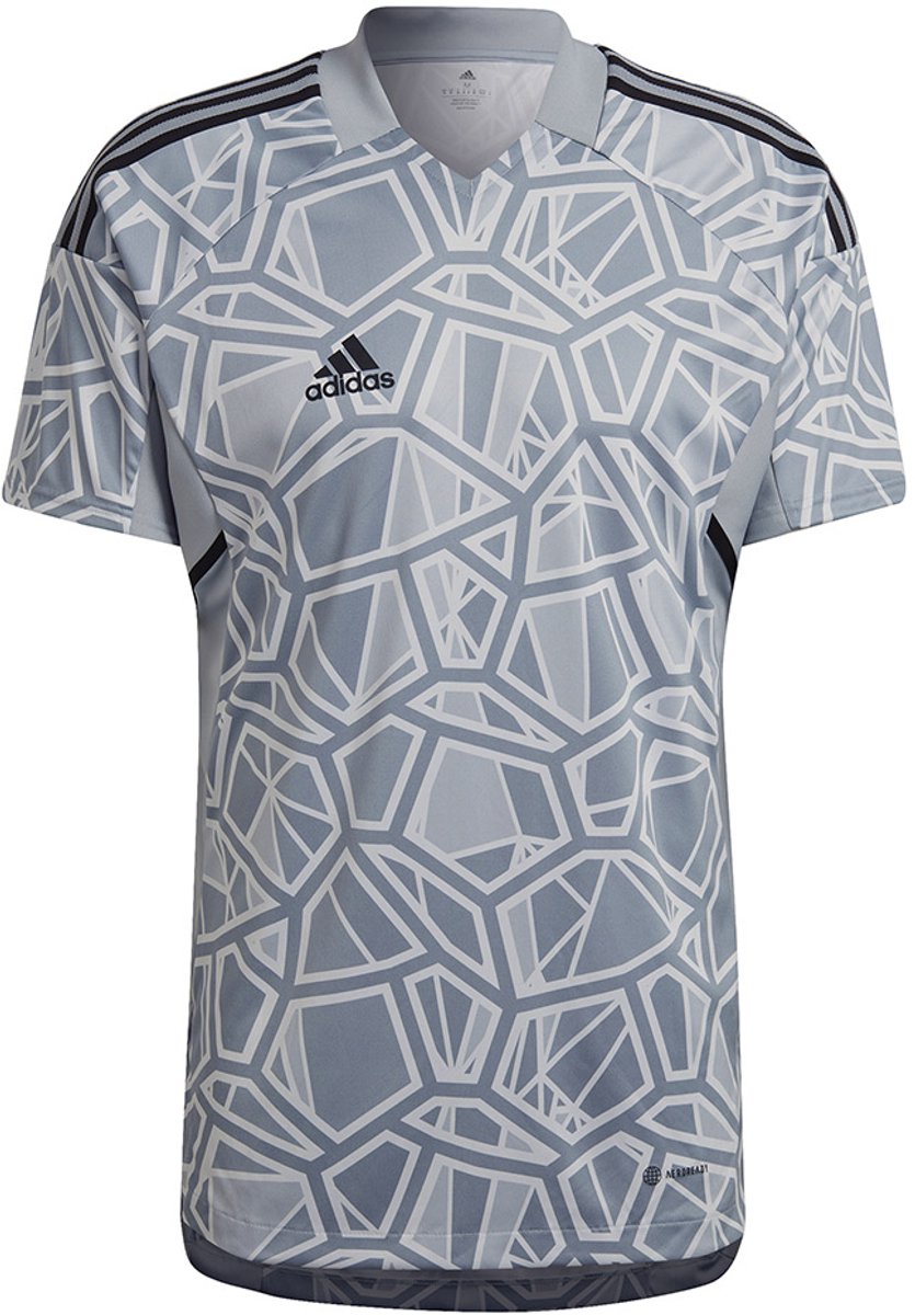 adidas teamwear T-shirt Heren Condivo 22 Goalkeeper Jersey Short Sleeve Grijs - Maat S