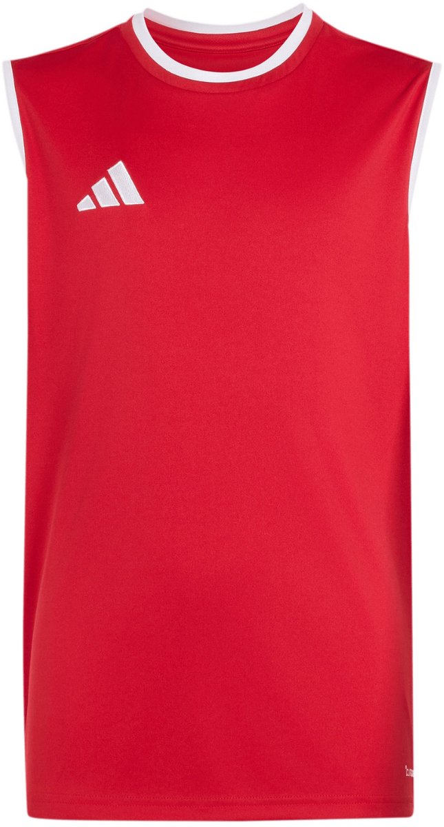 adidas T-shirt Kinderen Entrada 26 Sleeveless Jersey Bordeauxrood - Maat 140cm