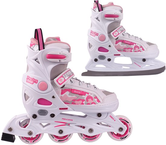Mico Inline Skates Princess 2w1 PW-126B-8 - Maat 37-40